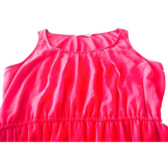 LIBERTY LOVE SLEEVELESS SCOOP NECK ELASTIC WAIST MAXI DRESS, WOMENS, 3XL, PINK - Picture 7 of 12